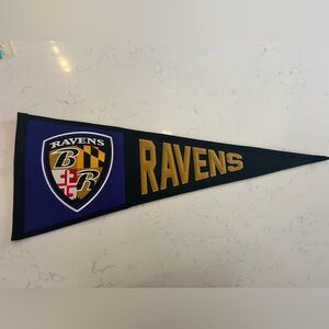 Fanatics Black and Gold Ravens Wall Pennant